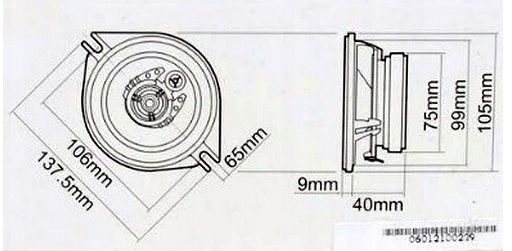 GŁOŚNIKI SAMOCH.BOSCHMANN AL-103XT 100mm 120W 3DRO - obrazek 4