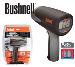 MIERNIK PRĘDKOŚCI RADAR PISTOLET BUSHNELL Z BATERIAMI GRATIS, POKROWIEC