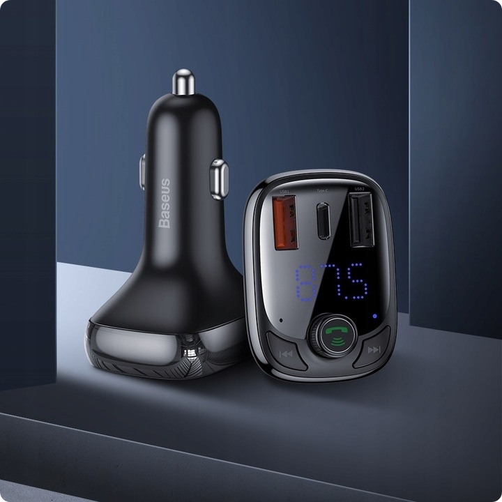 TRANSMITER SAMOCHODOWY FM BLUETOOTH QC PD SD 36W - obrazek 4