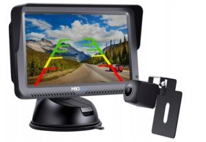 ZESTAW COFANIA KAMERA + MONTOR 5" BUS KABEL 15M