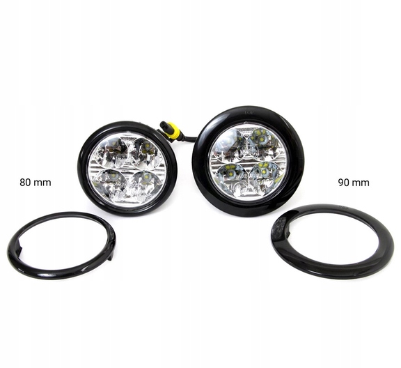 ŚWIATŁA DO JAZDY DZIENNEJ 510HP OKRĄGŁE 12/24V HOMOLOGACJA - obrazek 4