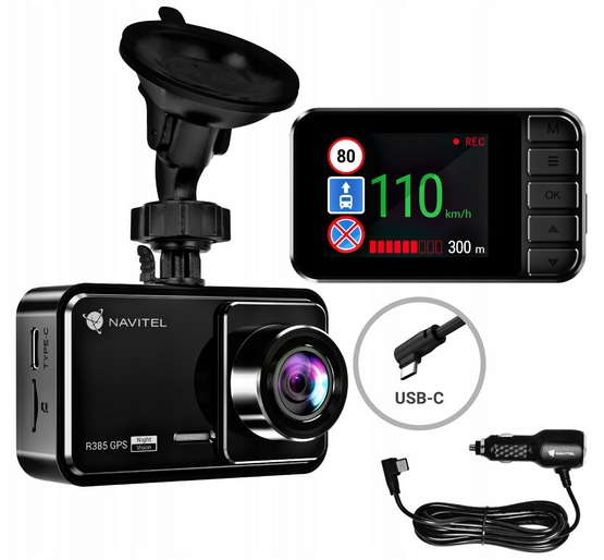 WIDEOREJESTRATOR KAMERA SAMOCHODOWA NAVITEL R385 GPS - obrazek 11