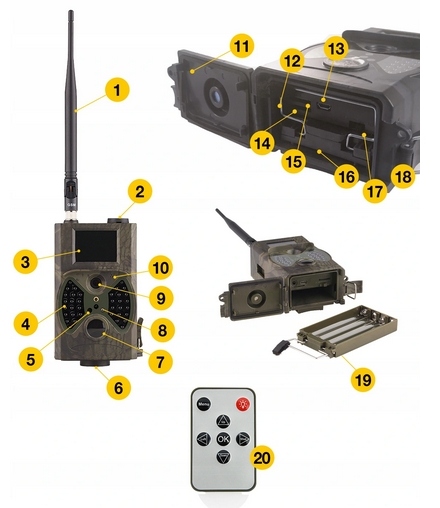 Kamera Leśna HC-300M FOTOPUŁAPKA 1080p MMS POLSKI - obrazek 7