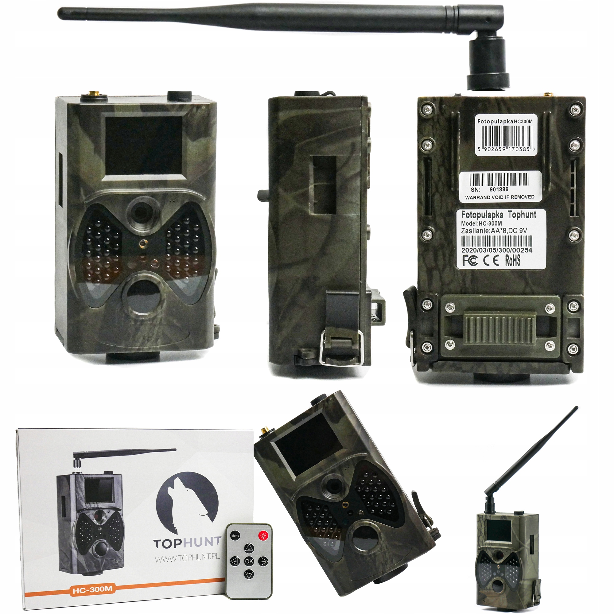 Kamera Leśna HC-300M FOTOPUŁAPKA 1080p MMS POLSKI - obrazek 15