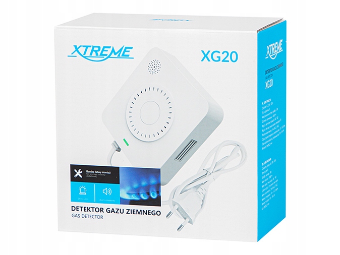 DETEKTOR CZUJNIK GAZU ZIEMENEGO AC 230V 12V XG20 - obrazek 3