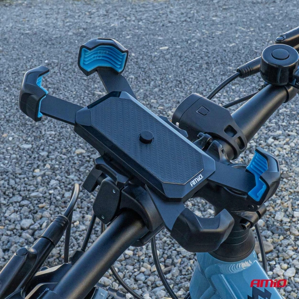 UCHWYT DO TELEFON NA ROWER, MOTOCYKL, SKUTER, HULAJNOGE OBROTOWY 360°C - obrazek 7