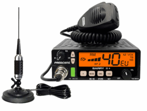 ZESTAW CB BARRY II PLUS + ANTENA ŁAMANA MAGNES + WTYK