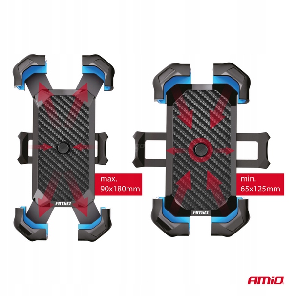 UCHWYT DO TELEFON NA ROWER, MOTOCYKL, SKUTER, HULAJNOGE OBROTOWY 360°C - obrazek 8