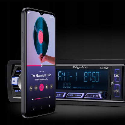 RADIO SAMOCHODOWE 1DIN PODŚWIETLENIE BLUETOOTH 4X45W KRUGER&MATZ KM2009 - obrazek 10