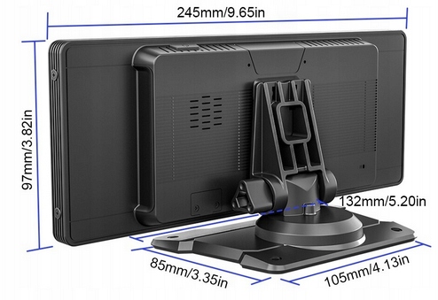 MONITOR ANDROID AUTO CARPLAY NAWIGACJA 10" 12/24V - obrazek 5