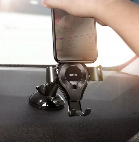 UCHWYT SAMOCHODOWY GRAWITACYJNY NA SZYBĘ I DESKĘ Z PRZYSSAWKĄ BASEUS XP01 - obrazek 10