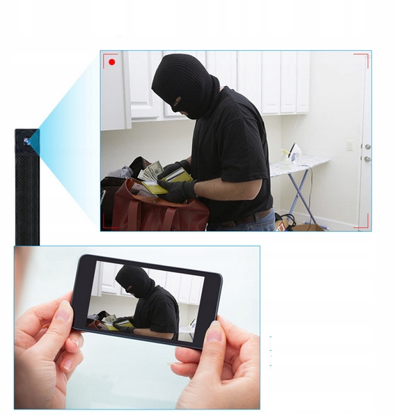MINI KAMERA SZPIEGOWSKA ELASTYCZNA WIFI JAK GUZIK - obrazek 5