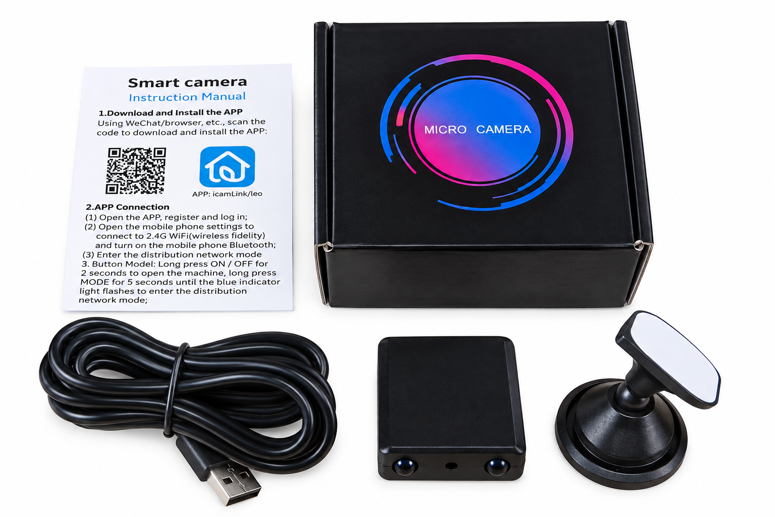 MINI KAMERA SZPIEGOWSKA IP WIFI HD UKRYTA DETEKCJA - obrazek 12