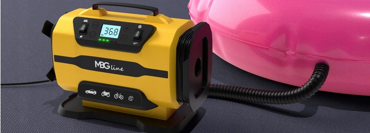 KOMPRESOR SAMOCHODOWY 12V 230V SPRĘŻARKA DMUCHAWA PRZENOŚNA POMPKA LATARKA - obrazek 14