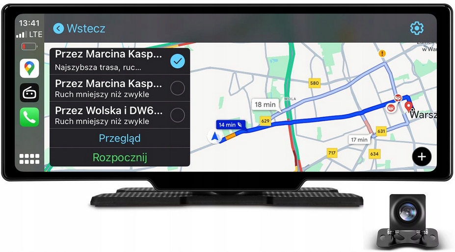 MONITOR ANDROID AUTO CARPLAY NAWIGACJA 10" 12/24V - obrazek 3