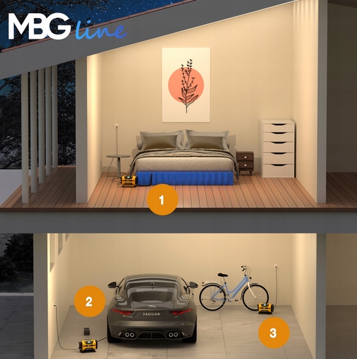 KOMPRESOR SAMOCHODOWY 12V 230V SPRĘŻARKA DMUCHAWA PRZENOŚNA POMPKA LATARKA - obrazek 3