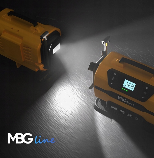 KOMPRESOR SAMOCHODOWY 12V 230V SPRĘŻARKA DMUCHAWA PRZENOŚNA POMPKA LATARKA - obrazek 4