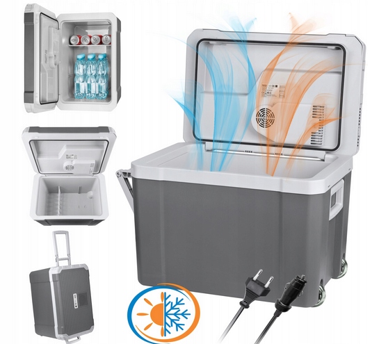 LODÓWKA TURYSTYCZNA SAMOCHODOWA DUŻA 230V 12V FUNKCJA GRZANIA 35L