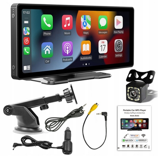 MONITOR ANDROID AUTO CARPLAY NAWIGACJA 10" 12/24V - obrazek 6