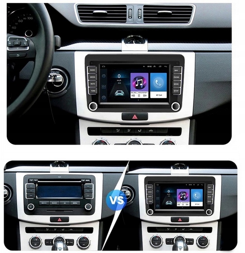 RADIO NAWIGACJA ANDROID 13 2 DIN 7" BLUETOOTH VOLKSWAGEN SKODA 2XUSB 64GB - obrazek 6