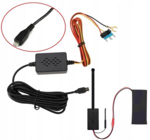 MINI KAMERA SZPIEGOWSKA WIFI GUZIK Z ADAPTEREM STAŁEGO ZASILANIA 12/24V