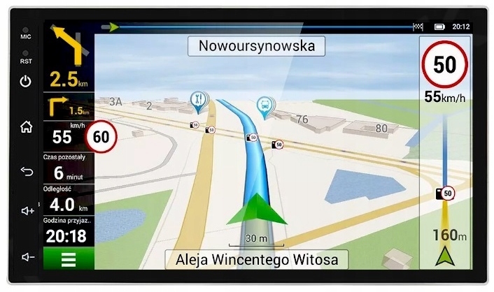 RADIO NAWIGACJA ANDROID 13 2 DIN 7" BLUETOOTH VOLKSWAGEN SKODA 2XUSB 64GB - obrazek 8