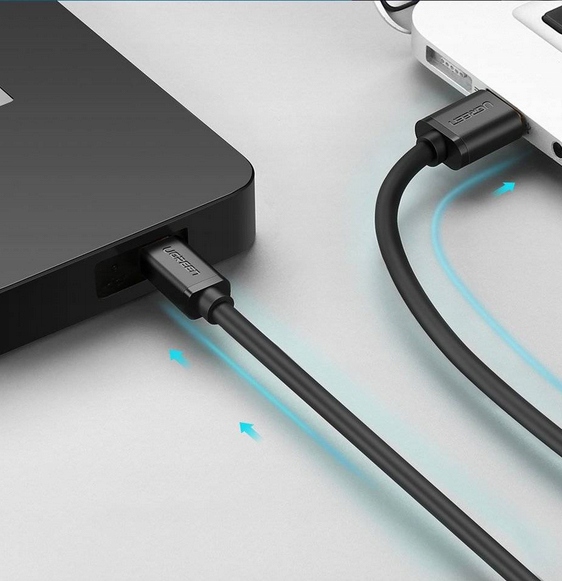 KABEL PRZEWÓD USB - MINI USB 480 Mbps UGREEN SZYBKIE ŁADOWANIE 1M - obrazek 5