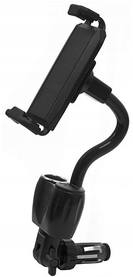 UCHWYT NA TELEFON DO GNIAZDA ZAPALNICZKI Z ŁADOWANIEM 360°C ROXA CL09