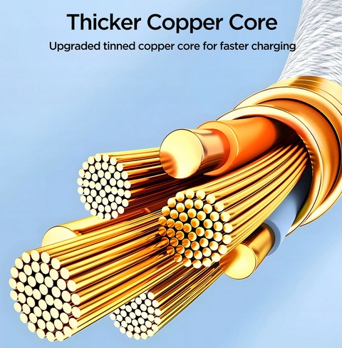 KABEL PRZEWÓD USB-C - USB-C 60W 1M BIAŁY S-A45 - obrazek 6