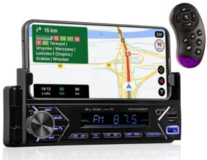 RADIO BLOW MOBILE PRO 1DIN BLUETOOTH UCHWYT SMART AUX 12V 2XUSB microSD