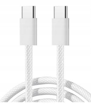 KABEL PRZEWÓD USB-C - USB-C 60W 1M BIAŁY S-A45