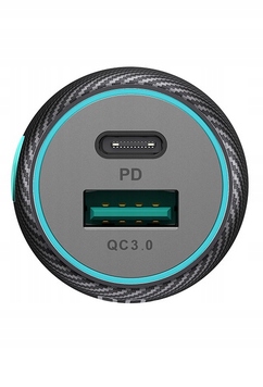 ŁADOWARKA SAMOCHODOWA 60W Z PORTAMI USB-C USB-A PODŚWIELTENIE JR-CCN01 - obrazek 6