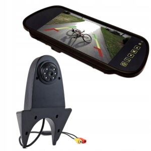 ZESTAW COFANIA MONITOR 7" LUSTERKO KAMERA COFANIA IR NIGHT HD-502