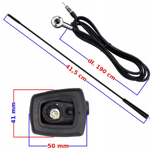 ANTENA DACHOWA RENAULT MEGANE CLIO MASTER TRAFIC DACIA LOGAN SANDERO DUSTER - obrazek 7