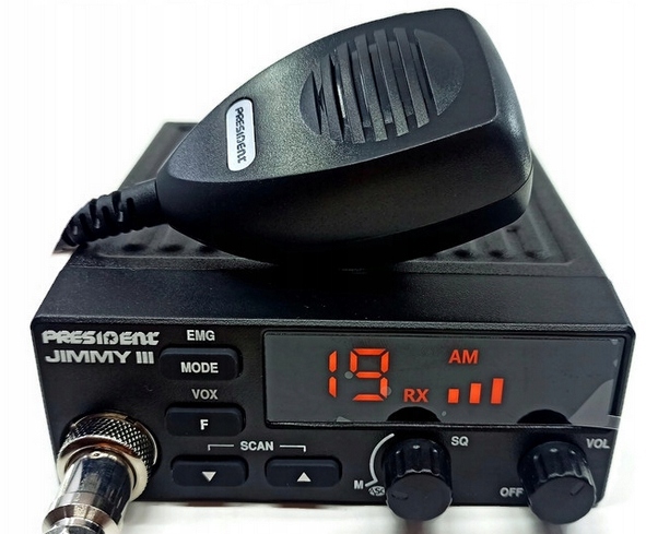 ZESTAW RADIO CB PRESIDENT JIMMY III+ANTENA MAGNETYCZNA CANVA CB-831+WTYK - obrazek 15
