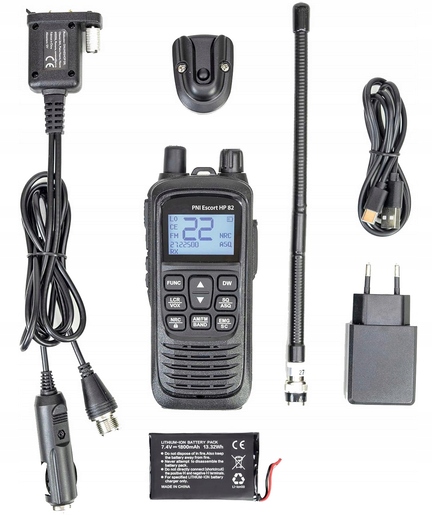 PRZENOŚNA RADIOSTACJA RĘCZNA CB PNI ESCORT HP 82 12V 40 KANAŁÓW 1800 mAh - obrazek 5