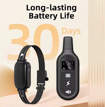 OBROŻA TRENINGOWA ANTYSZCZĘKOWA DLA PSA PD521 Z PILOTEM 1000M CZARNY - obrazek 6