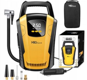 KOMPRESOR SAMOCHODOWY Pompka Sprężarka 12V LED LCD