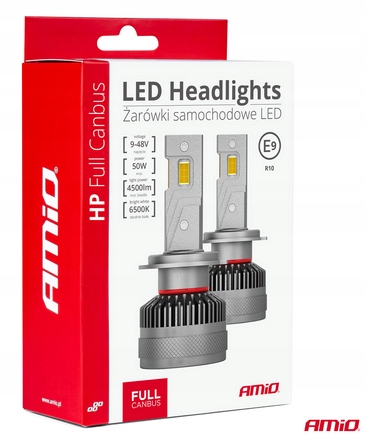 ŻARÓWKI SAMOCHODOWE LED SERIA HP FULL CANBUS H7/H18 6500K AMIO-03674 - obrazek 11