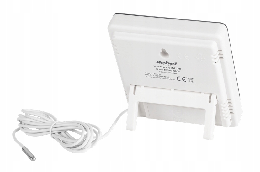 STACJA POGODOWA ZEWNĘTRZNA WEWNĘTRZNA ZEGAR DATA - obrazek 3