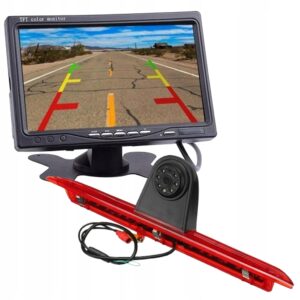 ZESTAW COFANIA ŚWIATŁO STOP Z KAMERĄ + MONITOR NA STOPCE 7' FORD TRANSIT