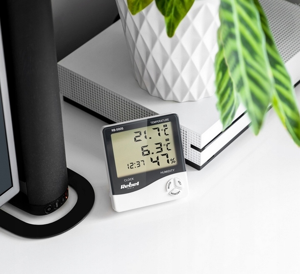 STACJA POGODOWA ZEWNĘTRZNA WEWNĘTRZNA ZEGAR DATA - obrazek 5