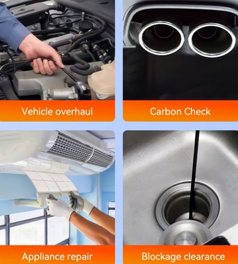 KAMERA INSPEKCYJNA DUO ENDOSKOP ELASTYCZNY 5M 9LED WYŚWIETLACZ 4,3" FULL HD - obrazek 5