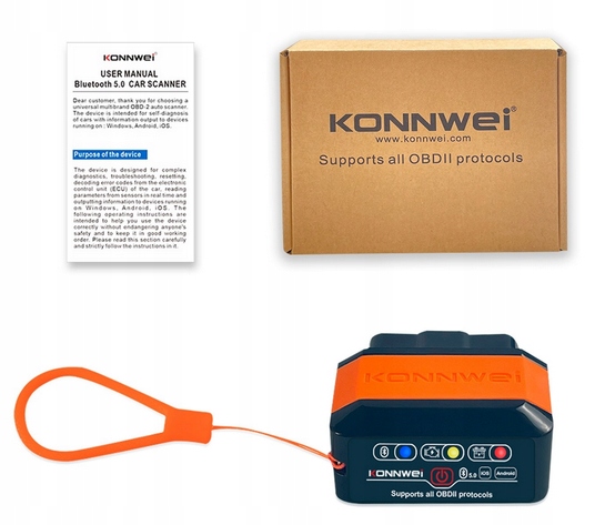 MIERNIK DIAGNOSTYCZNY INTERFEJS ELM327 OBD2 BLUETOOTH 5.0 KW905 - obrazek 7