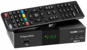 DEKODER TUNER CYFROWY DVB-T2 Kruger&matz H.265 KM0550D