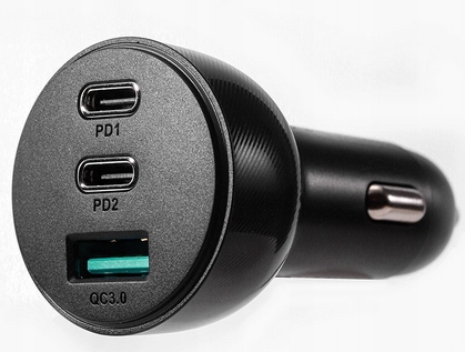 ŁADOWARKA SAMOCHODOWA JOYROOM JR-CL26 70W 2XUSB TYP-C 1XUSB CZARNA - obrazek 7