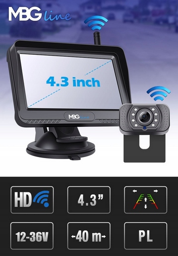 BEZPRZEWODOWY ZESTAW COFANIA PARKOWANIA KAMERA WIFI HD MONITOR SZEROKI KĄT - obrazek 11