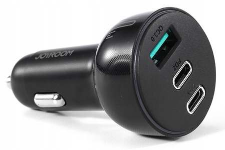 ŁADOWARKA SAMOCHODOWA JOYROOM JR-CL26 70W 2XUSB TYP-C 1XUSB CZARNA - obrazek 10
