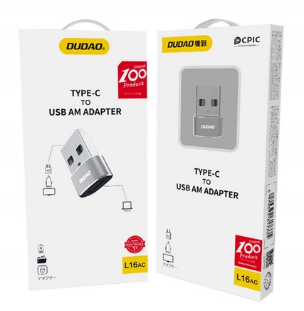 ADAPTER PRZEJŚCIÓWKA ZE ZŁĄCZA USB TYP-C NA USB CZARNY L16AC - obrazek 5