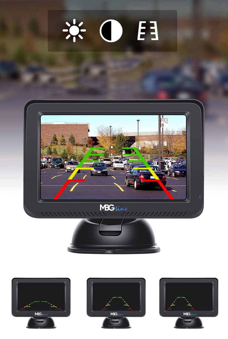 BEZPRZEWODOWY ZESTAW COFANIA PARKOWANIA KAMERA WIFI HD MONITOR SZEROKI KĄT - obrazek 5